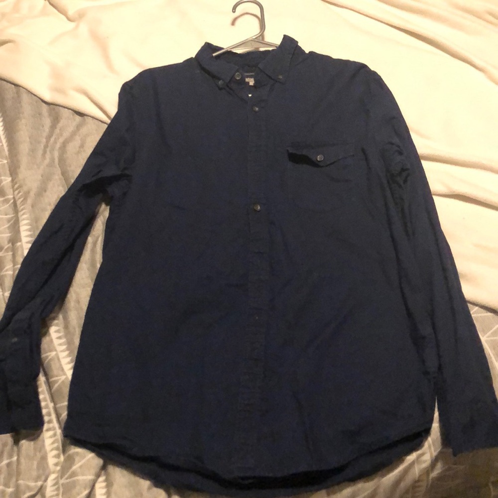 Navy Blue men’s medium Falls Creek button up